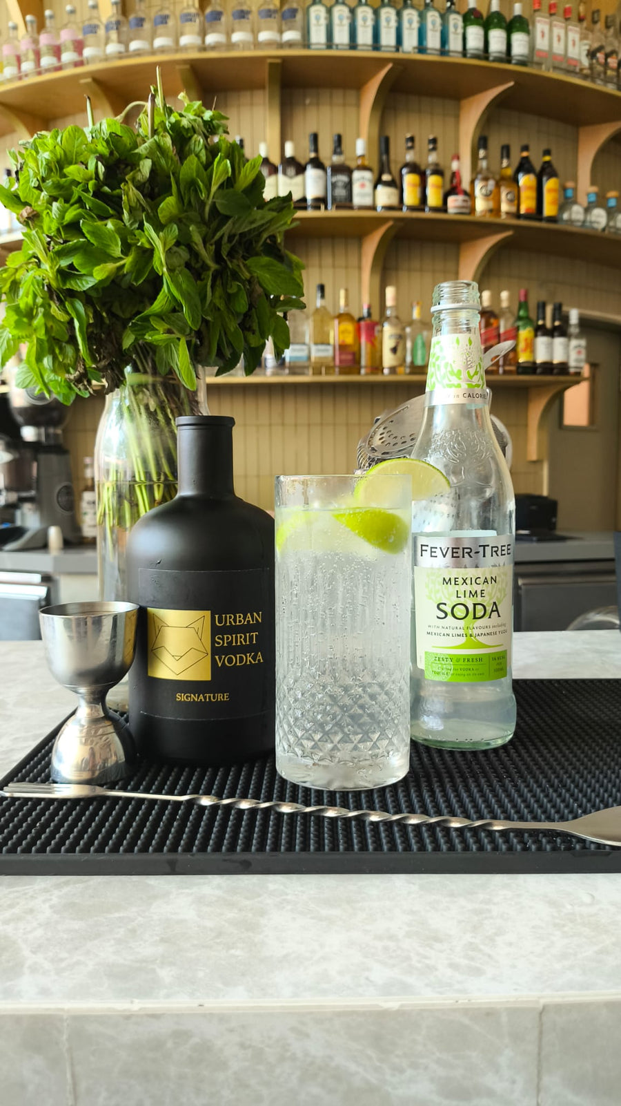 Urban Spirit Vodka Fevertree Mexican Lime Soda 