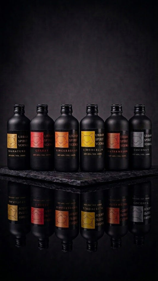 Urban Spirit Vodka - 100ml Miniatures -  Set of 3 - £25 (minimum order 1 set)